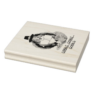 Tampons Encreurs Thanksgiving Shetland Sheepdog (merle bleu) Drôle