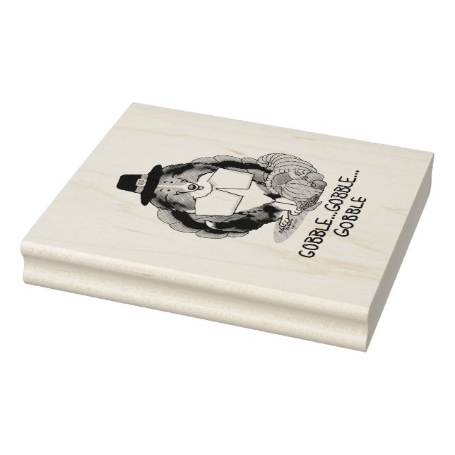 Tampons Encreurs Thanksgiving Shetland Sheepdog (merle bleu) Drôle (Tampon)