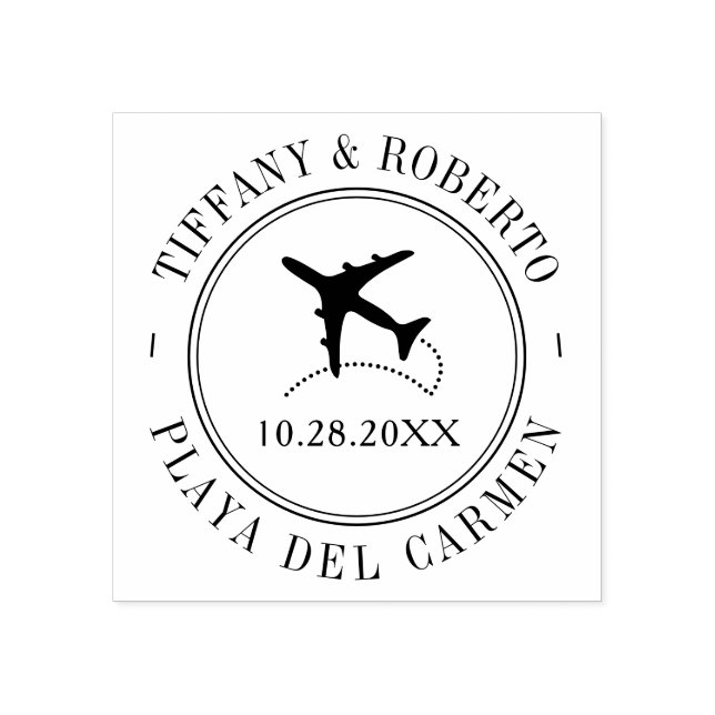 Tampons Encreurs Thème de voyage Style de passeport de l'événement  (Impression)