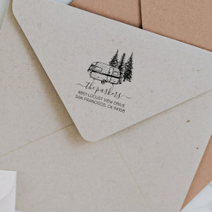 Tampons Encreurs Thème du camp Nom de famille Signature Adresse d