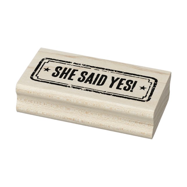 Tampons Encreurs Thème Journal Distressed Elle a dit oui ! (Tampon)