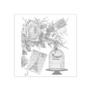 Tampons Encreurs Thème Vintage Paris Wood Art Timbre