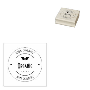 Tampons Encreurs Timbre 100% biologique personnalisé   Sceau écolog