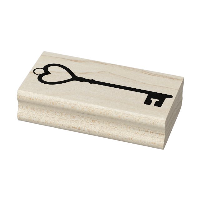 Tampons Encreurs timbre art clé coeur (Tampon)