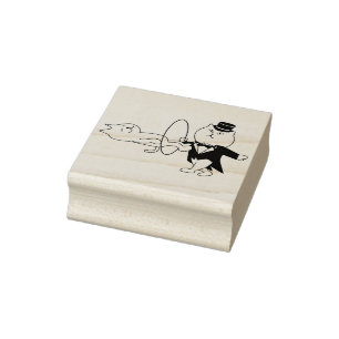Tampons Encreurs timbre art magicien chat