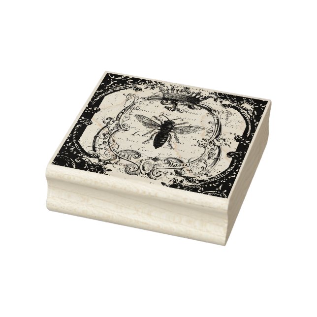 Tampons Encreurs Timbre D'Abeille Orné, Art Mixte Moyen Modifié (Tampon)