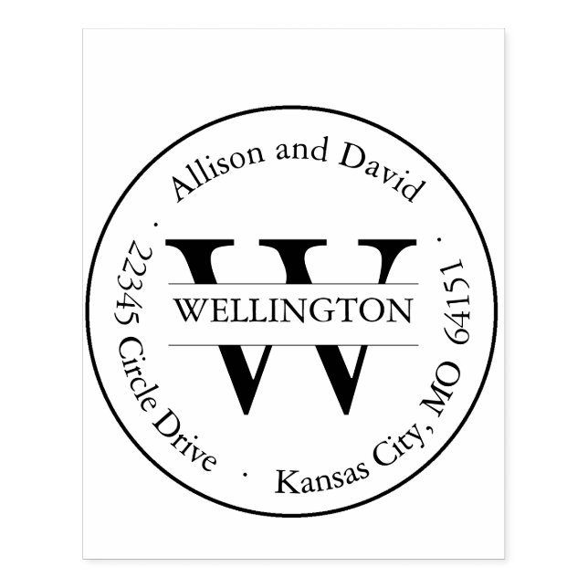 Tampons Encreurs Timbre d'adresse classique personnalisé (Impression)