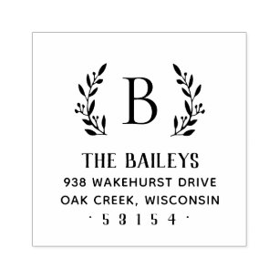 Tampons Encreurs Timbre d'adresse de la famille de la branche Russe