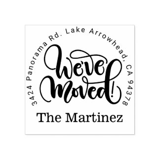 Tampons Encreurs Timbre d'adresse de retour Nous avons déplacé, nou