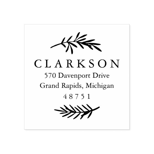 Tampons Encreurs Timbre d'adresse de retour personnalisée de la suc (Impression)