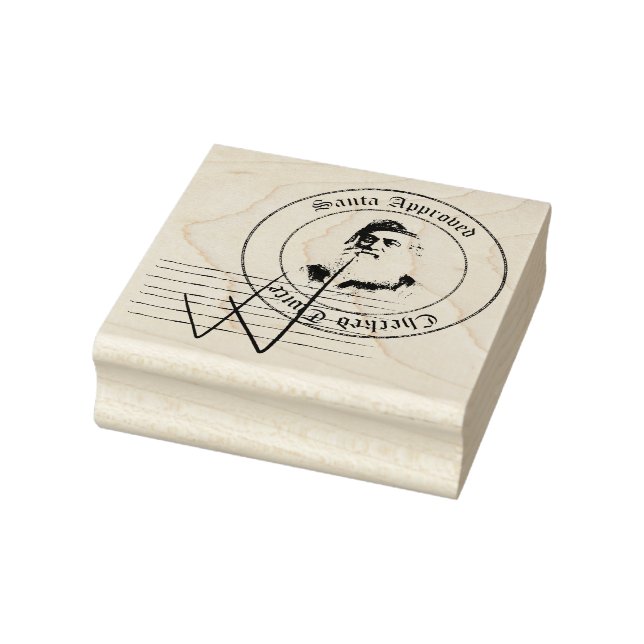 Tampons Encreurs Timbre d'approbation du Père Noël vérifié deux foi (Tampon)