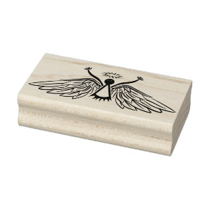 Tampons Encreurs Timbre d'art ange éffrayant