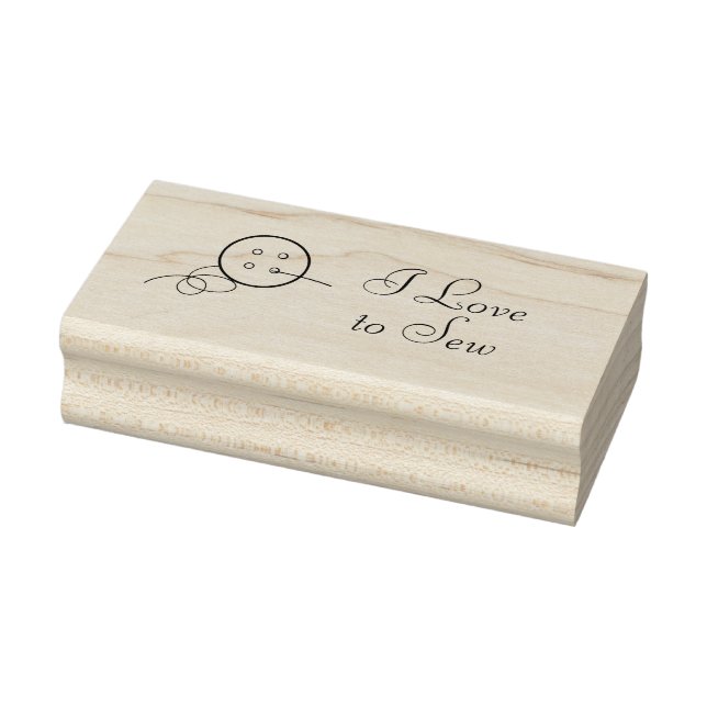 Tampons Encreurs Timbre d'art bouton et fil (Tampon)