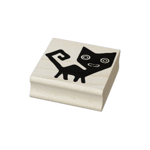 Tampons Encreurs Timbre d'art de chat tribal abstrait