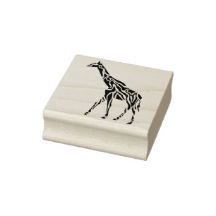Tampons Encreurs timbre d'art de la girafe tribale