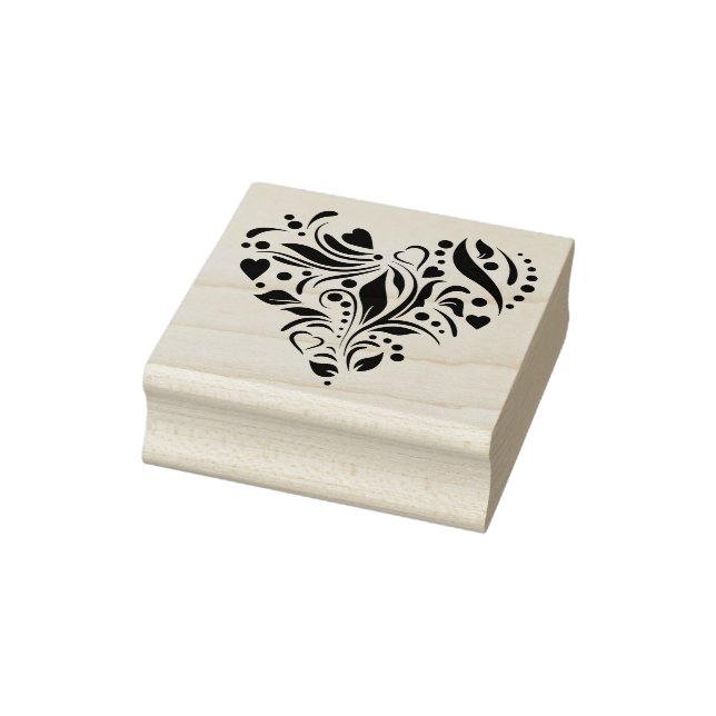 Tampons Encreurs timbre d'art de la silhouette du coeur (Tampon)