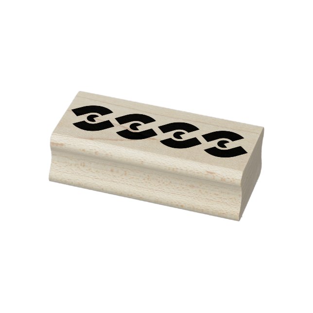 Tampons Encreurs Timbre d'art de la silhouette motif de chaîne (Tampon)