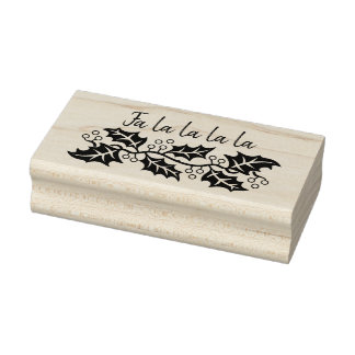 Tampons Encreurs Timbre d'art de Noël Holly Garland