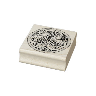 Tampons Encreurs timbre d'art des oiseaux celtes