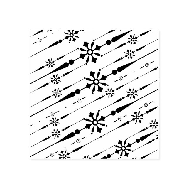 Tampons Encreurs timbre d'art design snowflakes (Impression)
