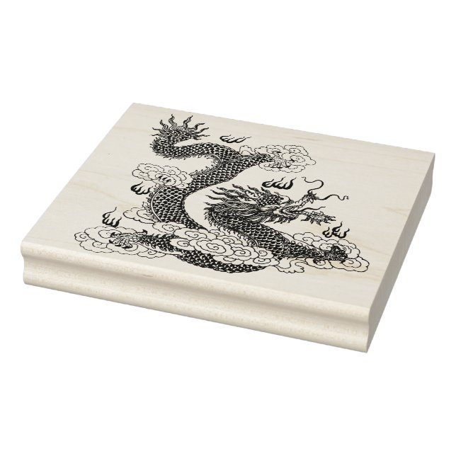 Tampons Encreurs timbre d'art dragon chinois (Tampon)