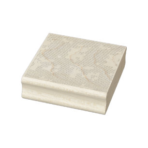 Tampons Encreurs Timbre d'art en bois de coquillage horizontal, en