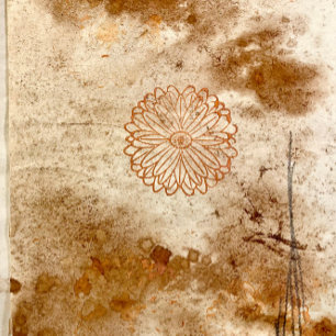 Tampons Encreurs Timbre d'art en bois de fleurs