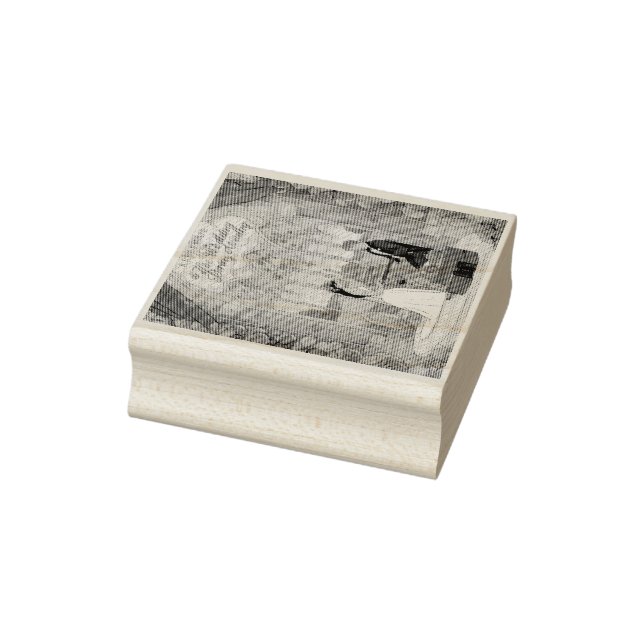 Tampons Encreurs Timbre d'art en boisTimbre d'art artisanal en bois (Tampon)