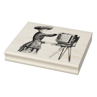 Tampons Encreurs Timbre d'art en caoutchouc pour une femme vintage
