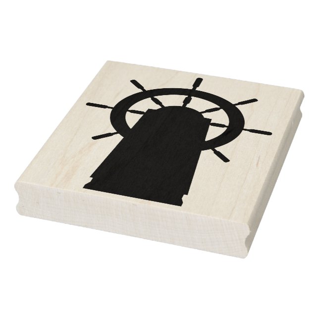 Tampons Encreurs Timbre d'art en caoutchouc silhouette du navire (Tampon)