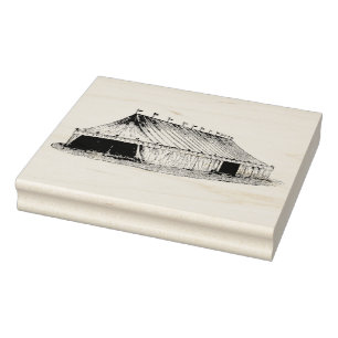 Tampons Encreurs Timbre d'art en caoutchouc Tente Circus vintage