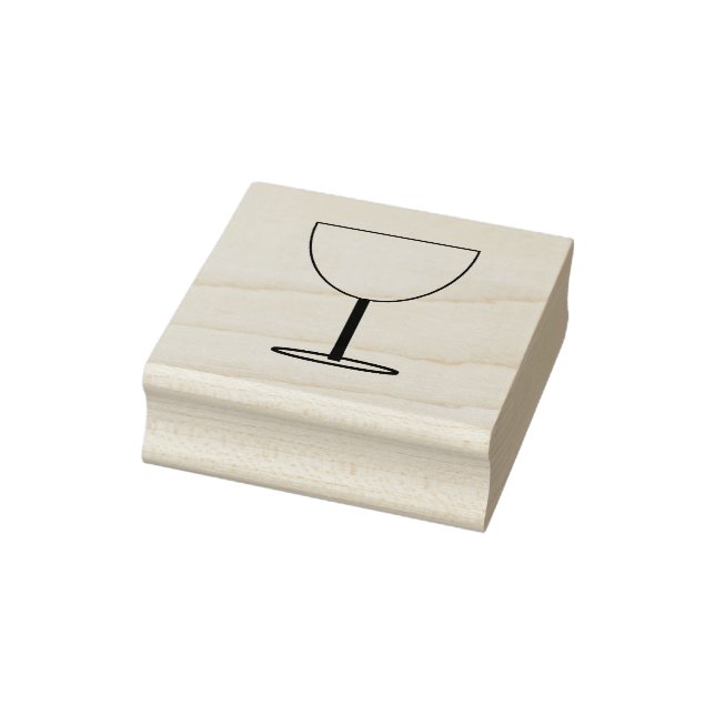 Tampons Encreurs Timbre d'art en verre de vin simple (Tampon)