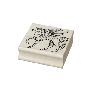 Tampons Encreurs timbre d'art pegasus médiéval