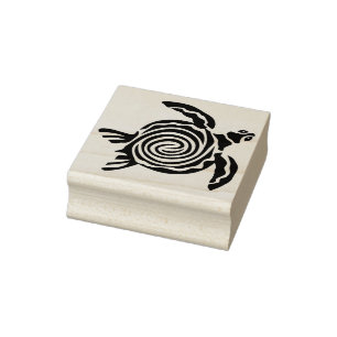 Tampons Encreurs timbre d'art silhouette de tortue marine