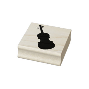 Tampons Encreurs timbre d'art silhouette de violoncelle
