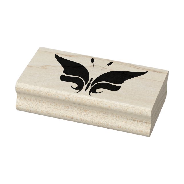 Tampons Encreurs timbre d'art silhouette papillon (Tampon)