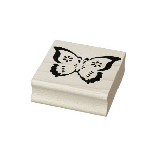Tampons Encreurs timbre d'art silhouette papillon