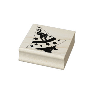 Tampons Encreurs timbre d'art sorcier et chat