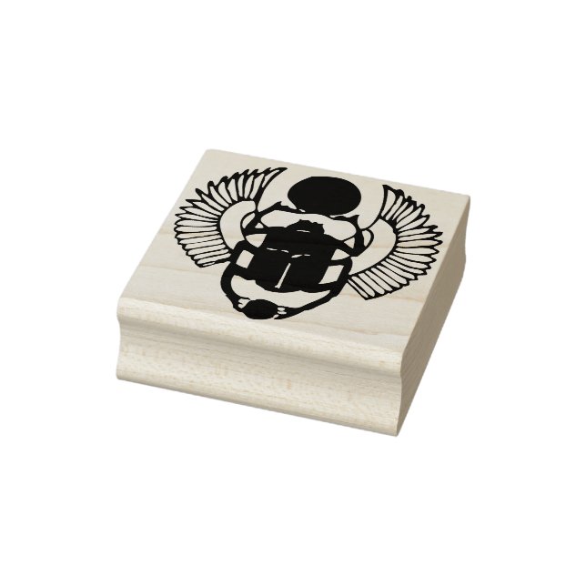 Tampons Encreurs Timbre d'art sur l'illustration du scarabée égypti (Tampon)