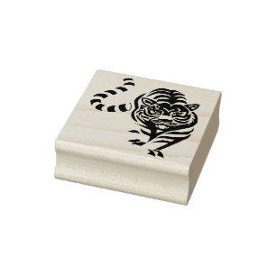 Tampons Encreurs timbre d'art tigre