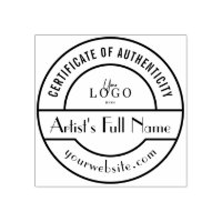 Timbre d'authenticité pour artiste de la galerie d