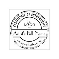 Timbre d'authenticité pour artiste de la galerie d