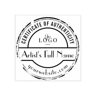 Tampons Encreurs Timbre d'authenticité pour artiste de la galerie d