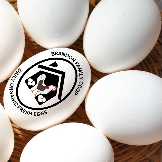 Tampons Encreurs Timbre de Carton d'Oeufs de Ferme Oeufs Frais Biol (Créateur téléchargé)