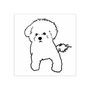 Tampons Encreurs Timbre de chien de Bichon