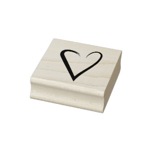 Tampons Encreurs Timbre de coeur tiré