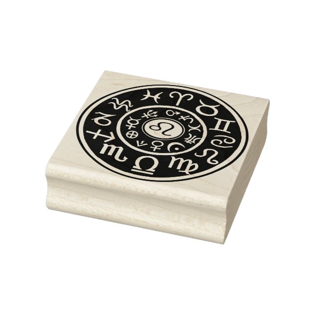 Tampons Encreurs Timbre de conception céleste de Leo Astrologique (Tampon)
