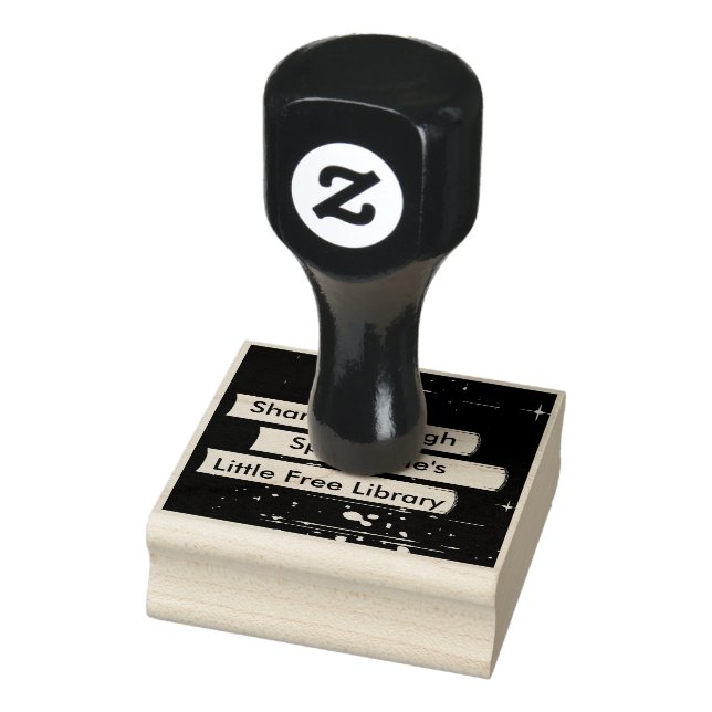 Tampons Encreurs Timbre de conception d'art de livres empilés (Tampon)