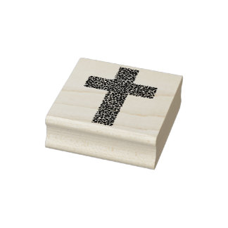 Tampons Encreurs Timbre de croix de galets abstrait