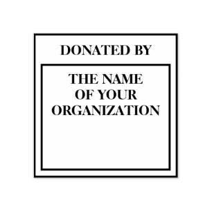 Tampons Encreurs Timbre de don de livres Carrés